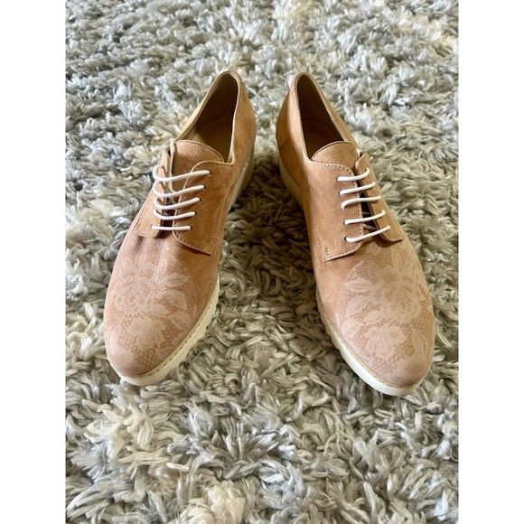 Luca Grossi Shoes - Luca Grossi Barclay Oxford Shoes in Tan with Lace Details sz 38 (US 7.5)